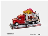 OBL640485 - Inertial tow head car tow two dinosaurs