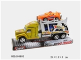 OBL640486 - 惯性拖头车拖甲壳虫车和1只警车
