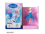 OBL640567 - Snow and ice colors flying fairy princess (induction, colorful light music, flight) blue