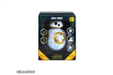 OBL640569 - Star Wars robot BB8 (electric walk, light music, rotate, fail) white