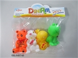 OBL640740 - Four zhuang lining plastic animal