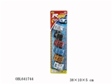 OBL641744 - 六款六色喷漆电镀座椅回力赛车越野车6PCS