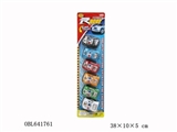 OBL641761 - 六款六色喷漆电镀座椅回力越野车6PCS