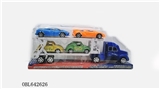 OBL642626 - 惯性拖头带2只甲虫车2只赛车
