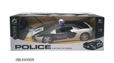 OBL643028 - 1:18四通遥控警车 带灯光