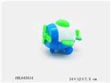 OBL643514 - Back in spiral cartoon plane