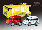 OBL644111 - 360°旋转惯性消防车、警车2只装