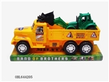 OBL644205 - 实色惯性工程车载滑行农夫车