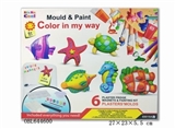 OBL644600 - DIY gypsum toy refrigerator - coloured drawing or pattern underwater world