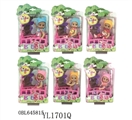 OBL645815 - MINI公仔配小床系列/6款混/3款表情