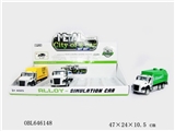 OBL646148 - 合金回力运输车3款