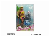 OBL647079 - 11 "beach dolphins domesticated barbie (2, orange)