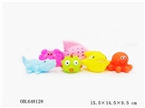 OBL648128 - 六款搪胶动物入一袋