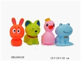 OBL648129 - 四款搪胶动物入一袋