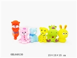 OBL648130 - 六款搪胶动物入一袋