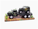 OBL650449 - Inertia camouflage military vehicles in the jeep