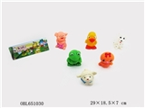 OBL651030 - Pond plastic six pack animals