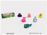 OBL651036 - Pond plastic six pack animals