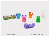 OBL651044 - Pond plastic six pack animals