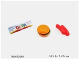 OBL652068 - 夹肉/菜汉堡/香肠玩具套装