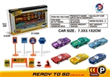 OBL653075 - 1:6 slide 4 classic alloy car six with zhuang road signs