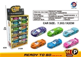 OBL653081 - 1:6 slide 4 sports car alloy car only 24