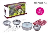 OBL654028 - Stainless steel tableware with glass cover