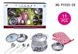 OBL654032 - Stainless steel tableware with glass cover