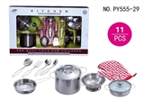 OBL654033 - Stainless steel tableware with glass cover