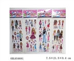 OBL654681 - Barbie doll bubble stickers