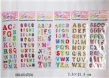 OBL654704 - English letters bubble stickers