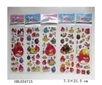 OBL654715 - Angry birds bubble stickers