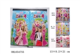 OBL654755 - The new DIY barbie snap one cartoon stickers