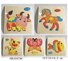 OBL654786 - Wooden animal number of puzzles