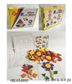 OBL654800 - Wooden 125 pieces of colored blocks boxes