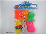 OBL654837 - Six lining plastic animal zhuang