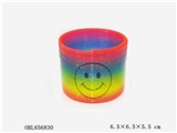 OBL656830 - 闪点透明笑脸彩虹圈(12粒)