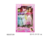 OBL657189 - 11.5寸实身孕妇芭芘配小孩及多款衣服