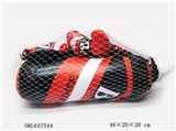 OBL657544 - 红黑色，BOXING字样，【加图】沙包+手套