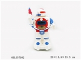 OBL657982 - 电动机器人带灯光（配弹射飞碟）