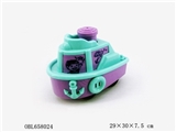 OBL658024 - 惯性车卡通轮船12只