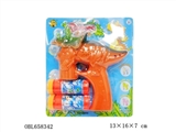OBL658342 - Solid color new dinosaur strip light bubble gun Music 2 bottles of water
