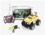 OBL659592 - 1：14带充电四通遥控皮卡军事车