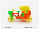 OBL659786 - Pull tricycle (three color, orange)