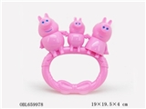 OBL659978 - Pink pig a bell