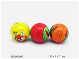 OBL660005 - Three grain of 3 inch fruit PU ball
