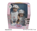OBL660194 - 动物双胞胎娃娃带四声IC(绵羊)(三粒AA电池)