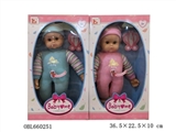 OBL660251 - 14 inch cotton body doll (with 12 sound IC) (three AG13 button batteries)