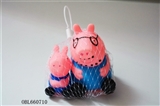 OBL660710 - 搪胶猪爸爸和搪胶猪儿子带叫猪声音