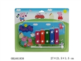 OBL661838 - 粉色小猪5音EVA敲琴